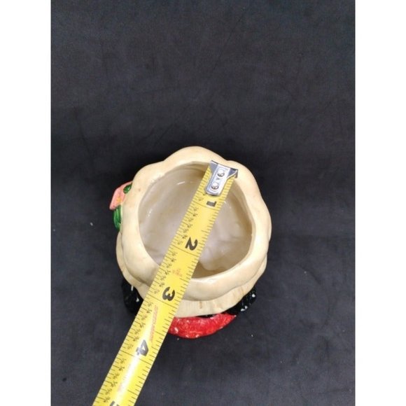 Two Vtg Enesco Japan Set of Strawberry Shortcake style Girls Head Planter vases - Picture 5 of 16